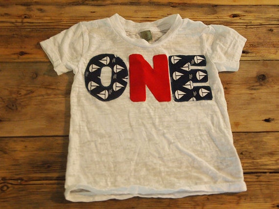 Sailboat Birthday Shirt Boat Tee Boys Birthday Shirt for birthdays navy white red Il_570xn