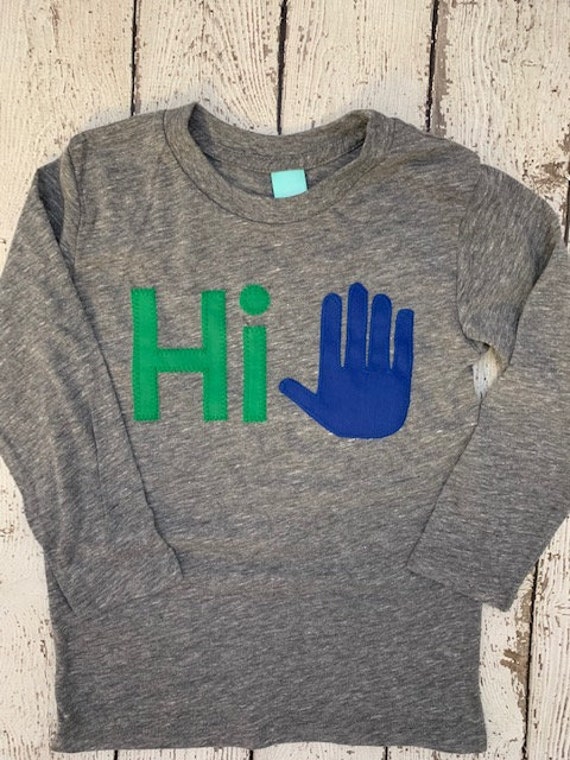 Hi Five shirt, Hi 5 shirt, high five shirt, i'm 5, shirt with 5 fingers for 5th birthday, 5th birthday, fifth birthday shirt, kids clothing Il_570xn