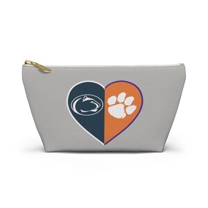 Benutzerdefinierte Schminktasche Fall, Haus Geteilt Split Herz Sporttasche, Vereinigte Teams, Schulen, Professionelle Ligen, Kostenlose Personalisierung, Geschenk Mutter