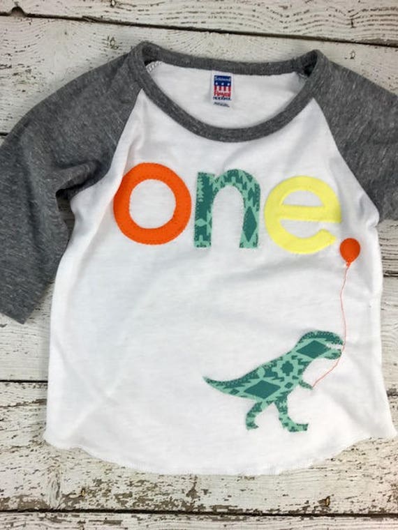 Dinosaur shirt, dinosaur birthday, dinosaur party, raglan shirt, boys birthday shirt, dinosaur decor, trex, kids clothing, shirt Il_570xn
