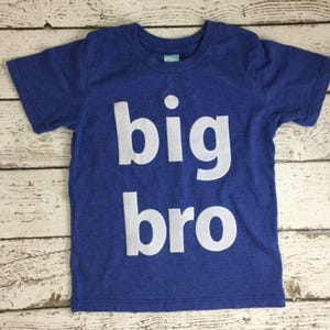 Big Brother shirt, birth announcement, big bro tee, sibling tee, simple big brother shirt, children&#39;s shirt, baby gift, baby shower gift