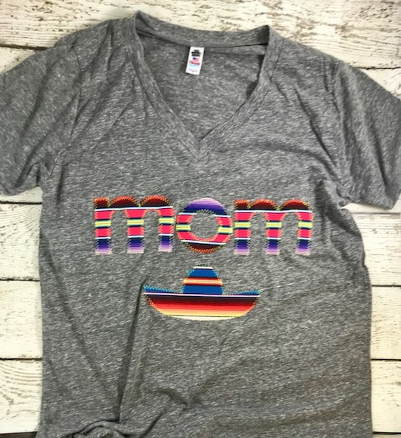 Fiesta party shirt, mom fiesta shirt, fiesta birthday shirt for mom, sombrero, birthday shirt, mexican blanket birthday fiesta mexican party Il_570xn