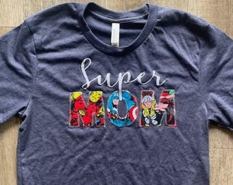 Super Mom Shirt, Superheld Shirt für Mama, Superheld Geburtstagsparty, Geburtstag Superheld, Superheld Familie Shirt, Superheld Custom Shirt