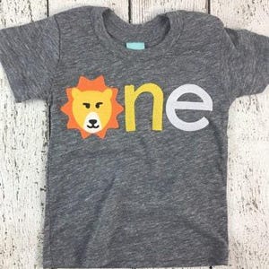 lion shirt, lion birthday, lion birthday shirt, lion party, one shirt, birthday shirt, lion decor, zoo animal party, animal party, tshirt image 2