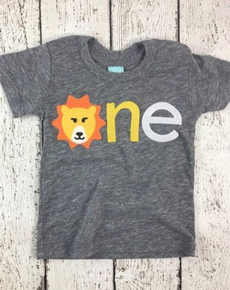lion shirt, lion birthday, lion birthday shirt, lion party, one shirt, birthday shirt, lion decor, zoo animal party, animal party, tshirt image 2