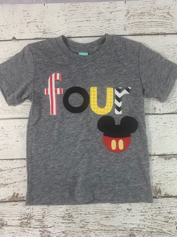 Mickey birthday shirt, boys birthday shirt, birthday shirt for boys, created any age Il_570xn