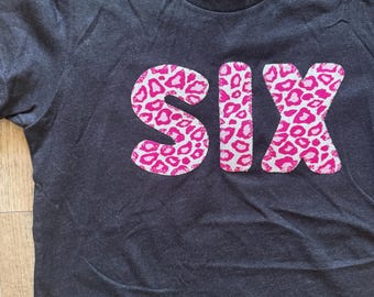 Animal Print Cheetah Leopard Hot Pink Birthday Shirt for girls personalized tshirt for any age wild one party custom tee gift for girl