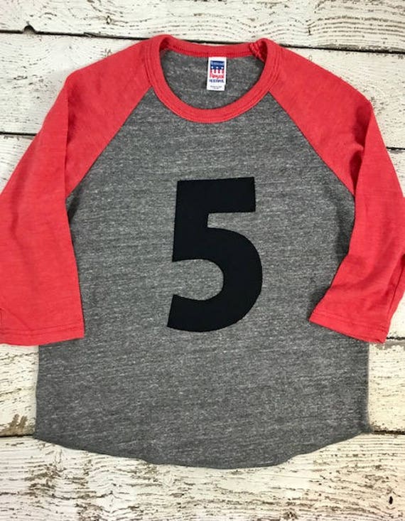 Raglan birthday shirt, birthday number, number shirt, children's birthday shirt, baseball tee, baseball shirt, baseball birthday shirt, tee Il_570xn