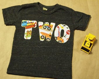 Construction truck birthday shirt bulldozer differ dump truck truck theme birthday party