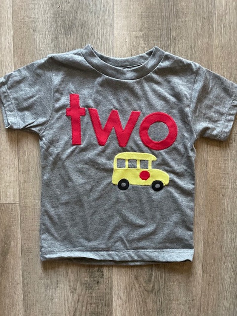 School bus shirt, school bus party, Transportation theme birthday Shirt, back to school shirt, school shirt, bus party, transportation party image 3