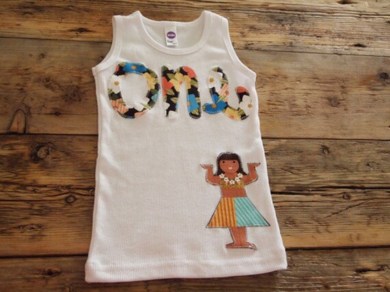 Luau Birthday Shirt Girls Hula Girl Print first birthday second third Burnout Tee Hawaiian theme party adorable with tutu Il_570xn