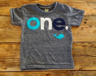 Whale Birthday Shirt, Oneder the Sea Birthday Shirt, Under The Sea Birthday, Nautical Birthday Tee, Sea Animals, Boy 1st Birthday Outfit