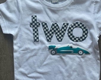 Race car Birthday Tee, sports car shirt, boys birthday shirt, race car shirt, race car party, car birthday shirt, race check, birthday shirt