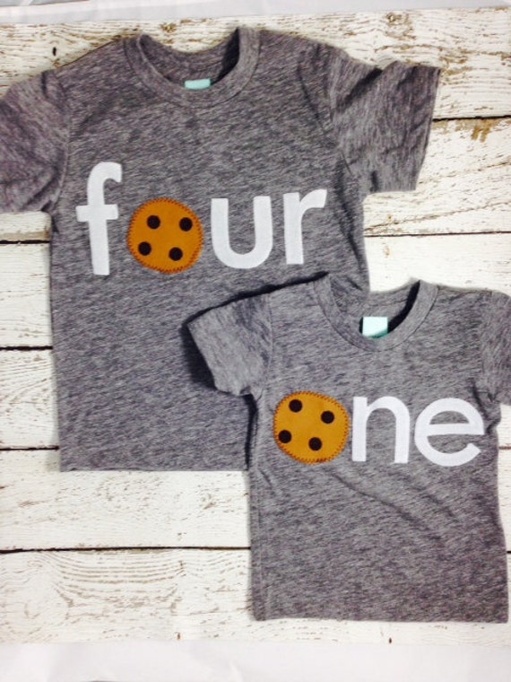 Chocolate chip Cookie Birthday Tee Organic Shirt Blend first birthday shirt cookie party milk children's birthday shirt Il_570xn