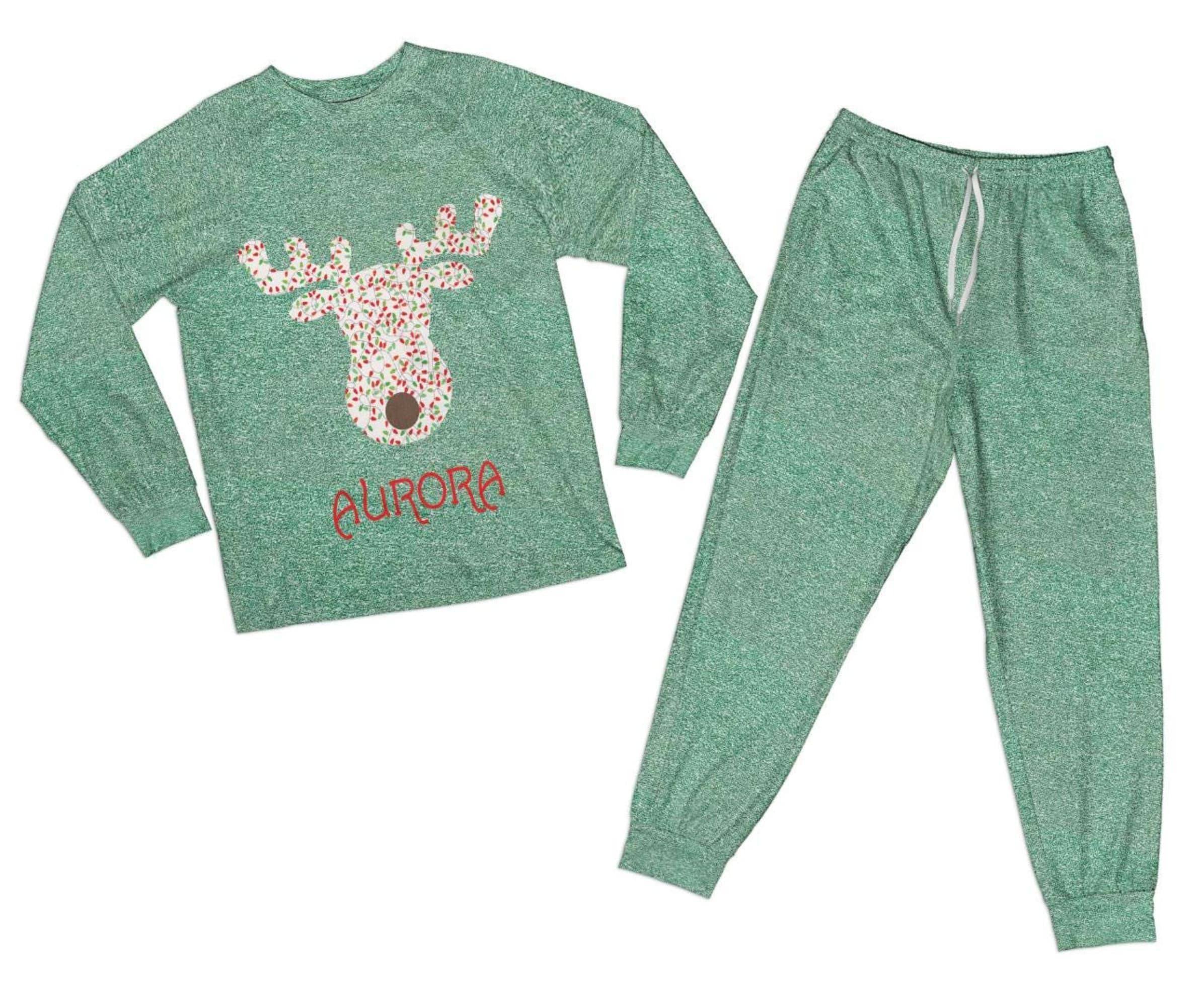 Moose Pajamas, Family Christmas Pajamas, Custom Christmas Pajamas