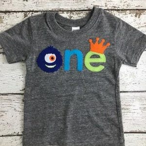 Monster party, monster shirt, monster decor, monster birthday shirt, Organic tee Blend, Black Tee, little monster, monster invite image 2