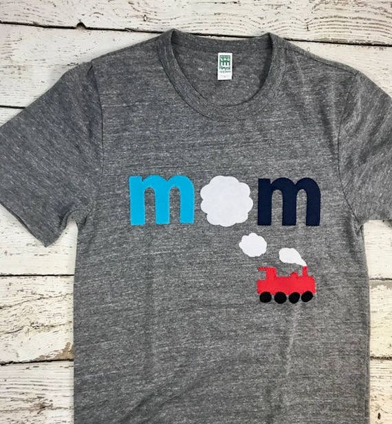 mom shirt, train family shirt, mom tshirt, women's tshirt, women's clothing, train shirt, train party shirt, train mom, family tees, mom tee Il_570xn