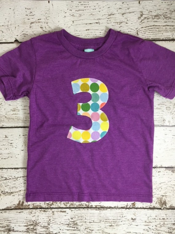 Girls birthday shirt, polka dot party, polka dot party supplier, Purple party, third birthday shirt, i am 3, organic Shirt, girls outfit Il_570xn