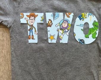 Toy Story Geburtstagsparty Kleinkind Shirt, Zwei İnfinity Jenseits Bday T-shirt, Buzz und Woody