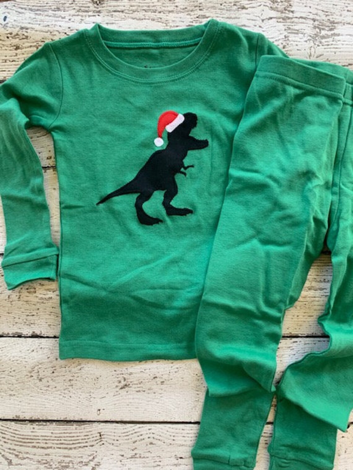 Christmas Dinosaur Pajamas 