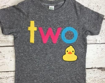Rubber Ducky Birthday Shirt First Birthday tee custimze birthday shirt Organic Blend Birthday Tee first birthday duck party birthday shirt