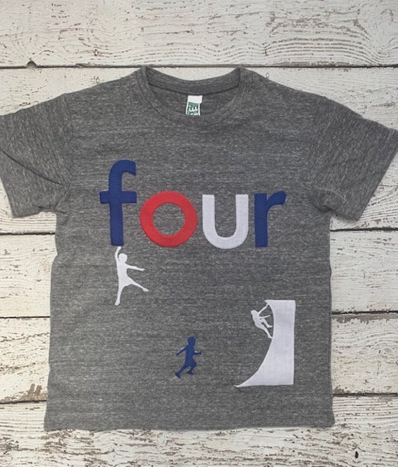 parkour birthday shirt, ninja shirt, warrior shirt, Rock climbing party, jumping, parkour party, Sports Birthday shirt, boys birthday shirt Il_570xn