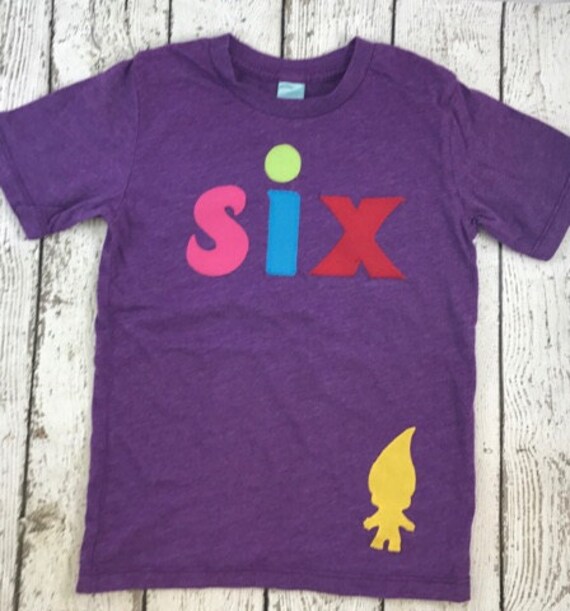 troll birthday shirt, Girls birthday shirt, troll shirt, troll party, fantasy party, birthday shirt, girls tshirt, rainbow party Il_570xn