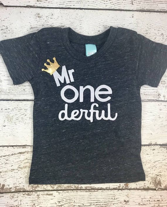 mr onederful shirt baby