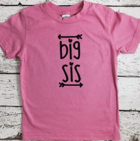 Big Sister Shirt; big sis shirt, Baby Announcement Shirt; Sibling Shirt; Family Pictures; New Baby Announcement Shirt; girl's clothing Il_570xn