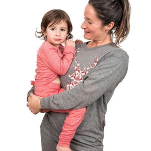 Kerstpyjama voor het hele gezin, pyjama voor volwassenen, vakantiepyjama, kerstpyjama voor volwassenen, kerstpyjama voor familie, gangpad, damespyjama