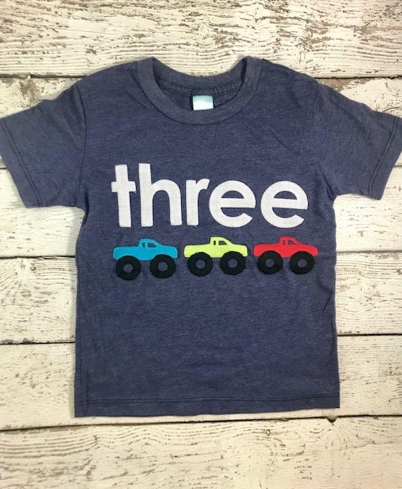 Monster Truck Shirt, race check, monster truck Birthday Tee, monster truck party, monster truck birthday, Boys Birthday Shirt birthday jam image 1