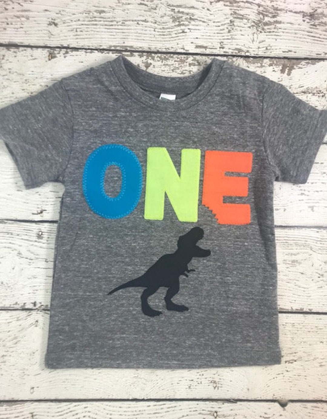 Biting Dinosaur Birthday Shirt Three-rex T-rex Party - Etsy