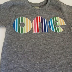 Rainbow Birthday Shirt Organic Blend Colorful Birthday Shirt first birthday customize with name etc