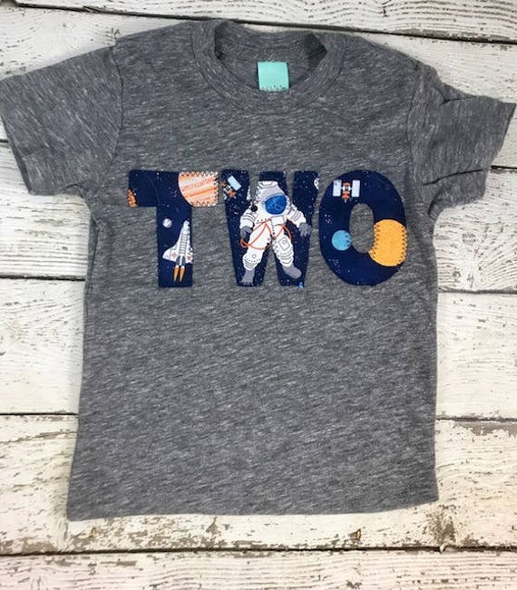 Astronaut Space theme Birthday Shirt Rocket Ship Planets Organic Blend Toddler birthday planetarium Il_570xn