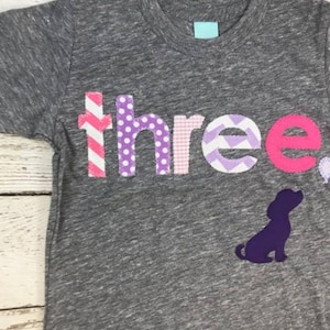 Dog Birthday shirt, puppy party, Customize colors, girl&#39;s birthday shirt, children&#39;s tee, adopt a puppy party, puppy shirt, puppy outfit