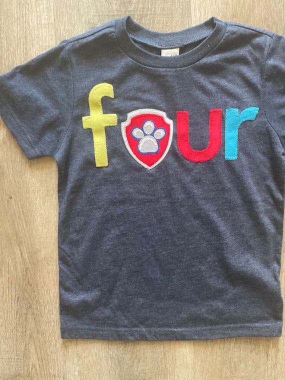 puppy party, paw shirt, paw party, dog party, dog birthday, birthday shirt, children's clothing, puppy paw decor, puppy decor, dog lover Il_570xn