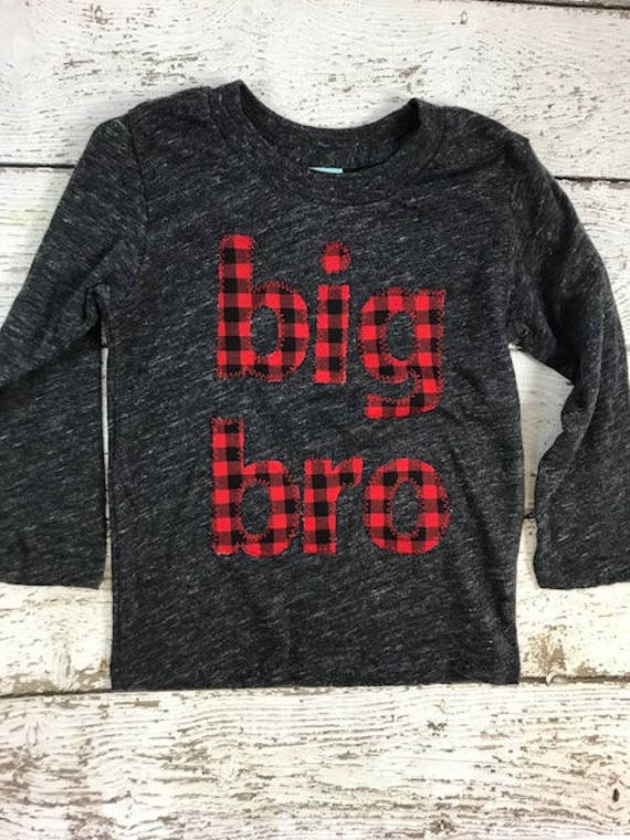 Sibling Camp Shirt, Lumberjack Birthday, Family Woodland Party, Big Bro Camping Party With S'mores, Trail Mix Moose Munch Bar, Buffalo Plaid Il_570xn