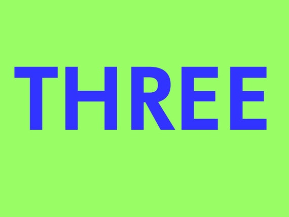 Additional letters for your lil threadz "THREE" Birthday Design Il_570xn