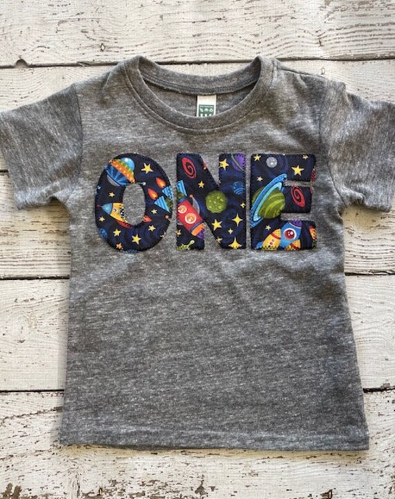 Space birthday shirt, astronaut shirt, space party, planets, rocket ship shirt, Space theme Birthday Shirt, Organic Blend Toddler birthday Il_570xn