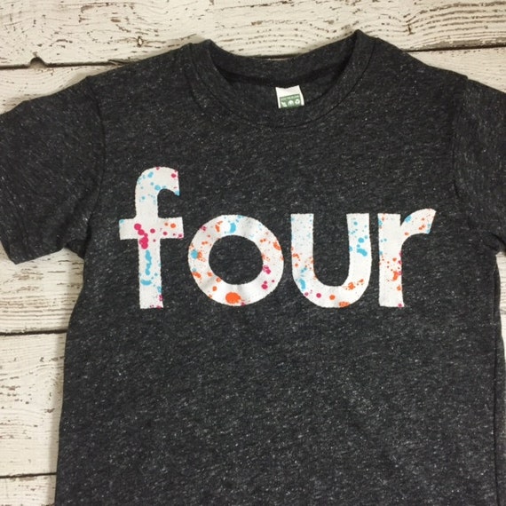 Paint party, splatter paint shirt, paint party invitation, paint party favors, art party, Birthday Tee, kids birthday, childrens shirt Il_570xn