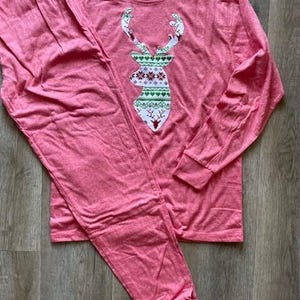 Fair Isle Pajama, Family Christmas pajama, deer pajama, holiday pajama sets, famjam, women's pajama, kids pajama, mens pajama image 5