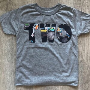Monster Truck Shirt Birthday Tee Organic Blend Boys Birthday Shirt truck birthday jam imagen 1
