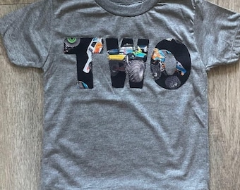 Monster Truck Shirt Birthday Tee Organic Blend Boys Birthday Shirt truck birthday jam