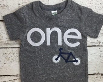 Kid's birthday shirt bicycle tee first birthday second etc Organic Tee trike bicycle tricycle boys birthday shirt children's shirt