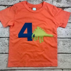 Fourocious Birthday, Stegosaurus Shirt, Jurassic Party, Dino Dig, Dinosaur Excavation, Roaring Dino-Mite Birthday, Customize Personalize