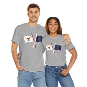 Chemise drapeau de l'équipe Split House, t-shirt de soutien aux équipes United Divided Family Sports Tee 2, je soutiens les deux, familles sportives parfaites hommes femmes enfant