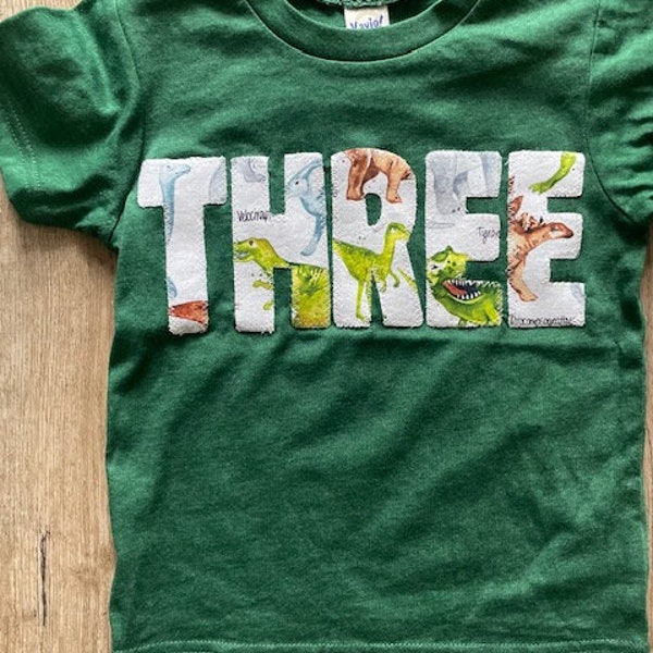 Dinosaur Birthday Shirt - Etsy