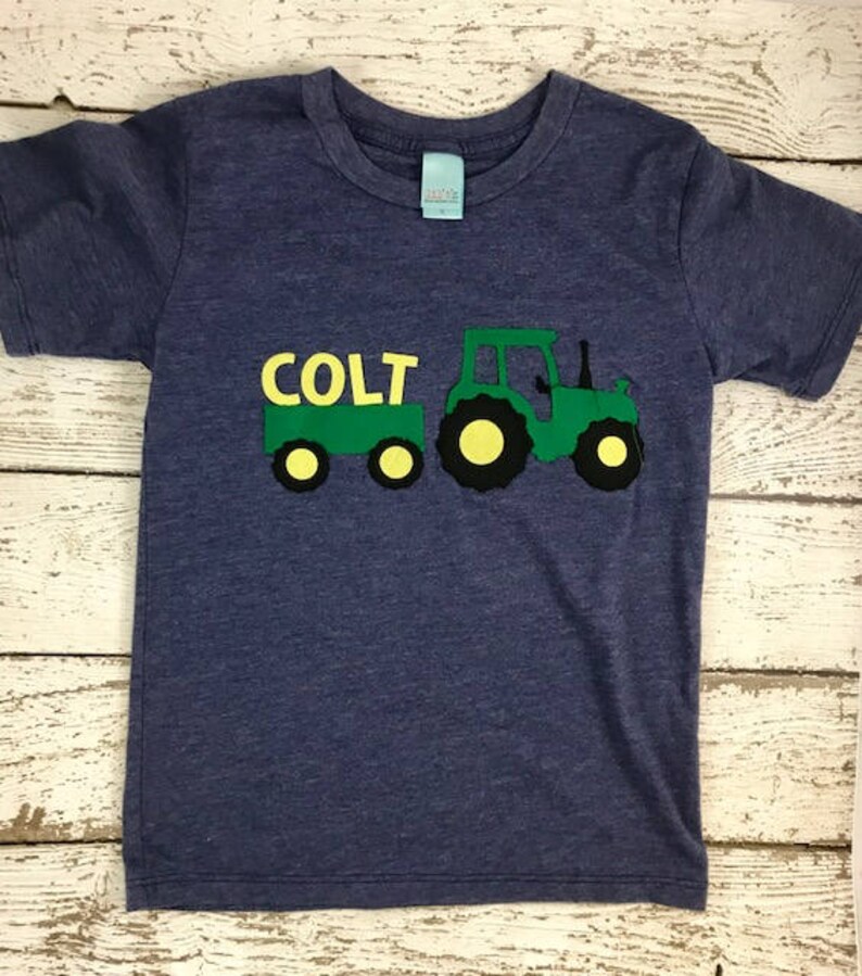 Tractor shirt custom tractor tee boys shirt tractor | Etsy