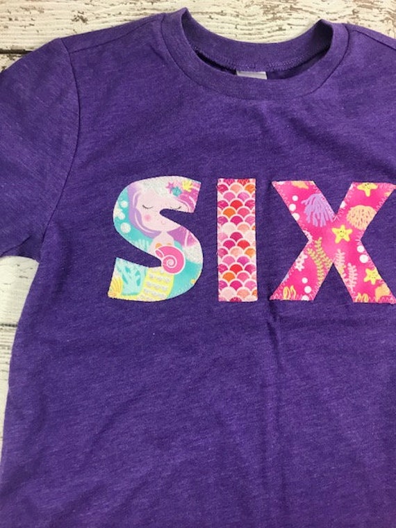 Mermaid Birthday Shirt, Girls Mermaid Birthday, Little Mermaid Birthday, any Birthday Mermaid Shirt, Under the Sea Birthday Shirt, Mermaid Il_570xn