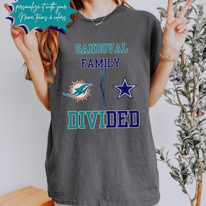 Camiseta personalizada del equipo familiar, camiseta personalizada de House Divided, logotipo deportivo a juego, camiseta del día del juego rival para niños y adultos, béisbol, fútbol, agregar nombre